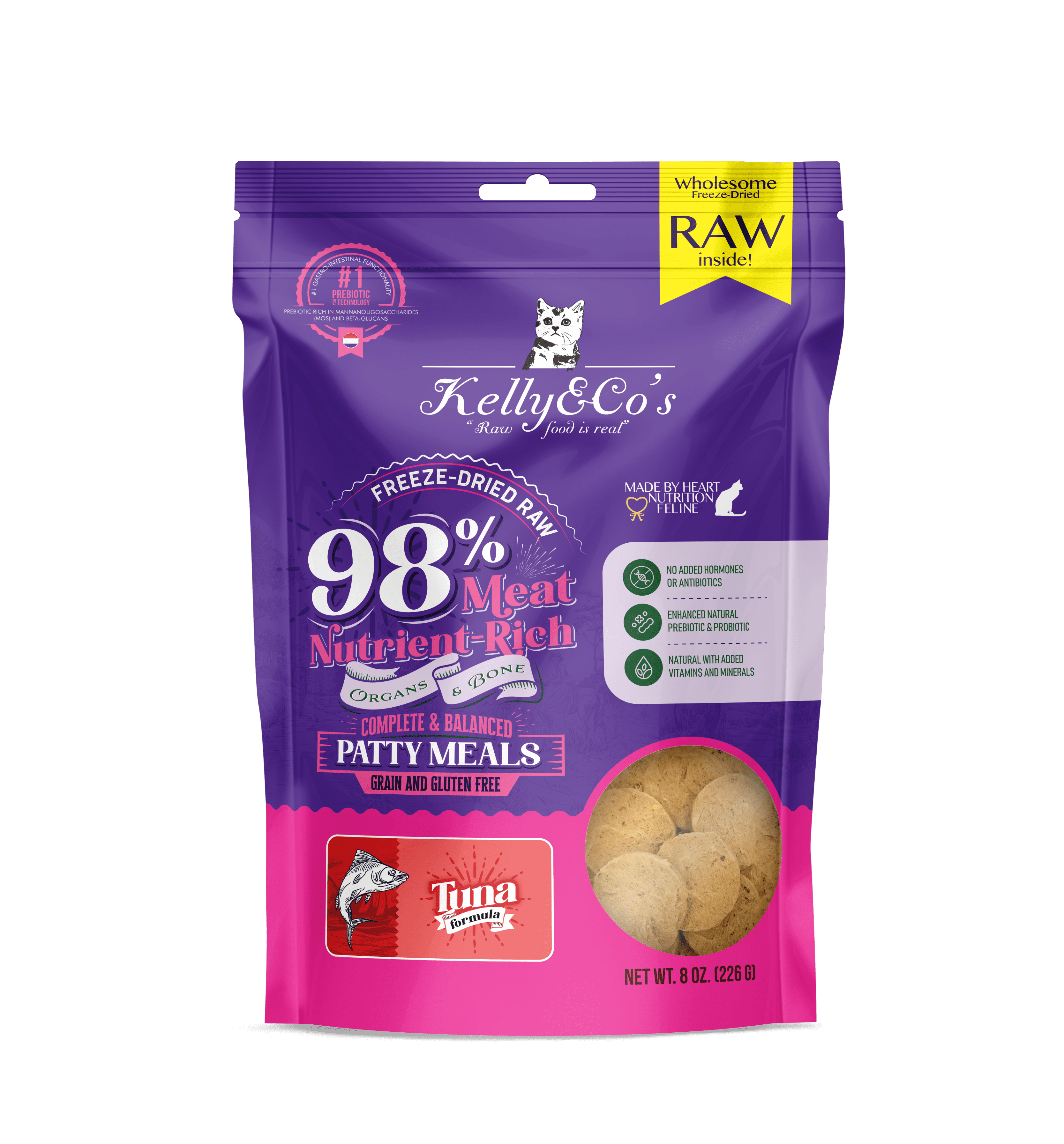 Kelly & Co’s Feline Patty Meals Tuna Formula