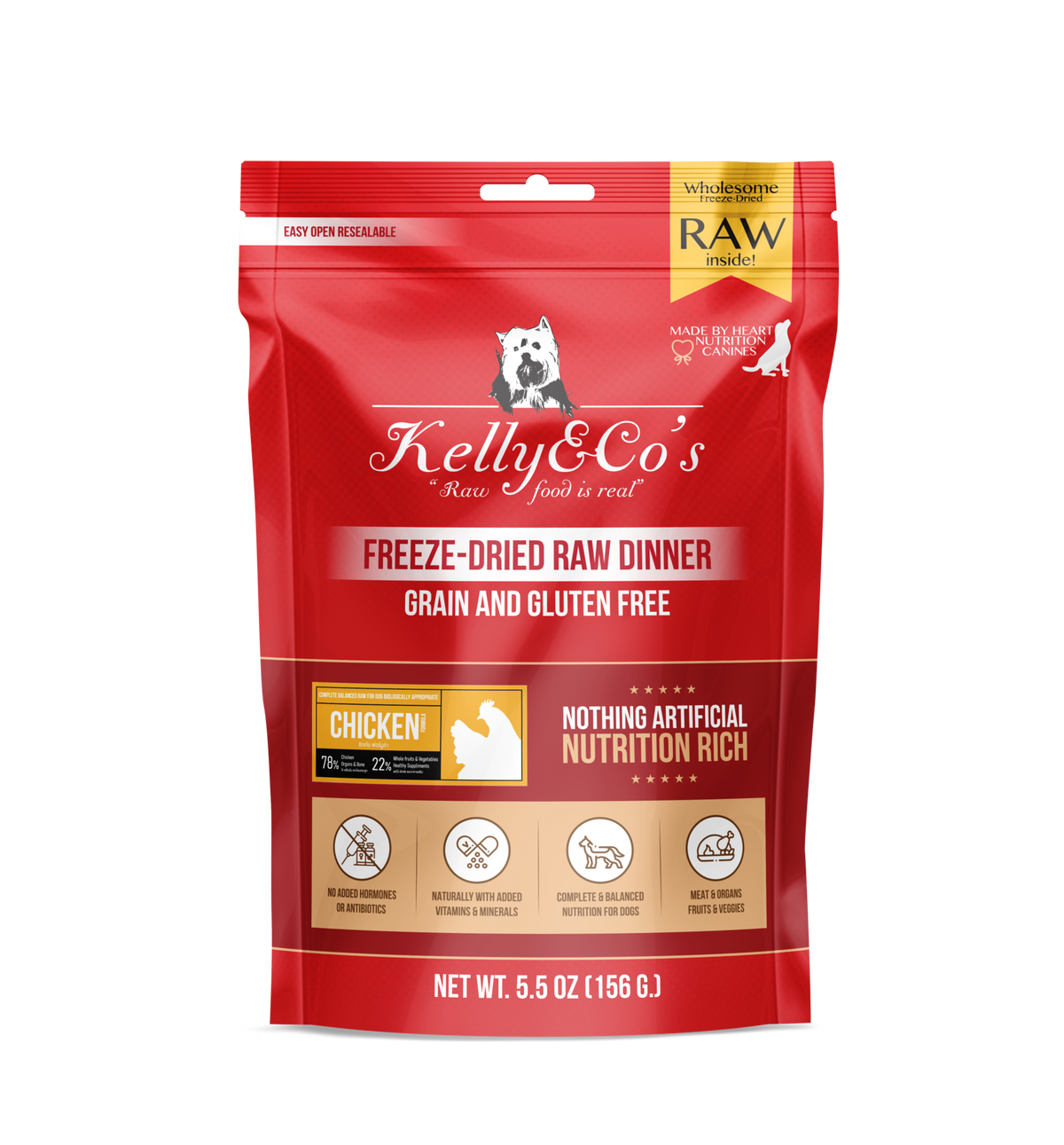 Kelly & Co's Freeze Dried Raw Dinner Chicken Formula – KELLY & CO'S