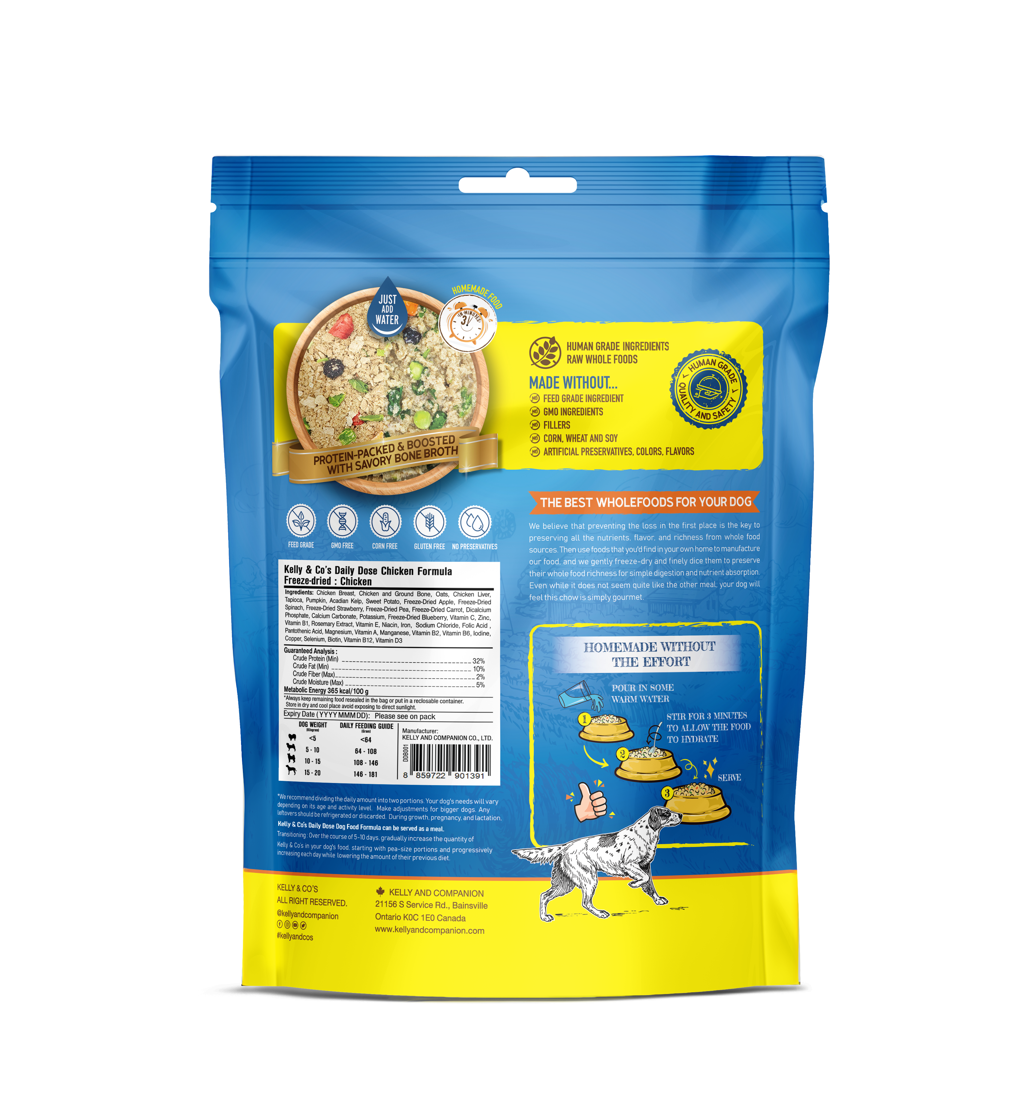 Kelly & Co’s Daily Dose Chicken Formula