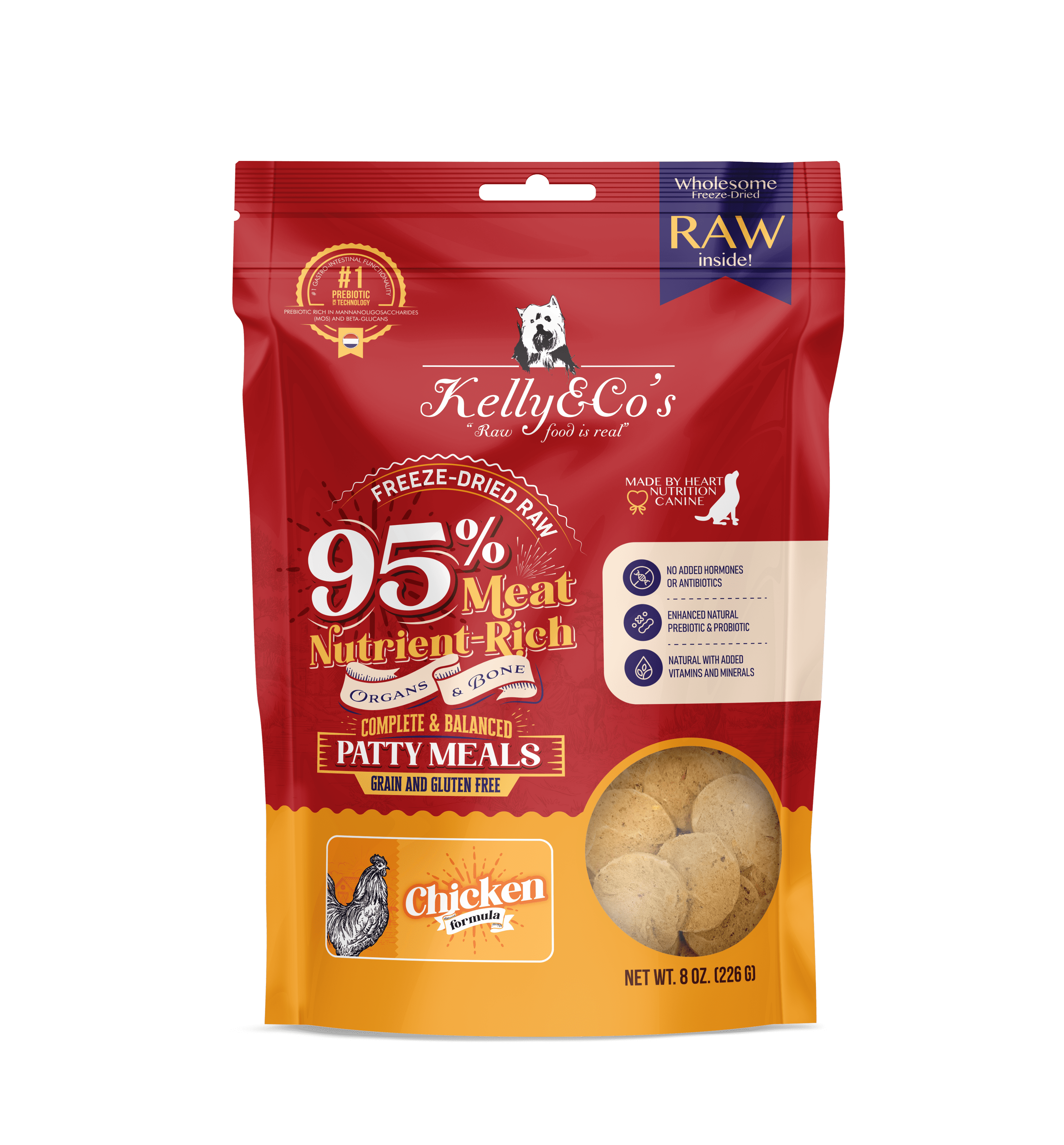 Kelly & Co’s Canine Patty Meals Chicken Formula
