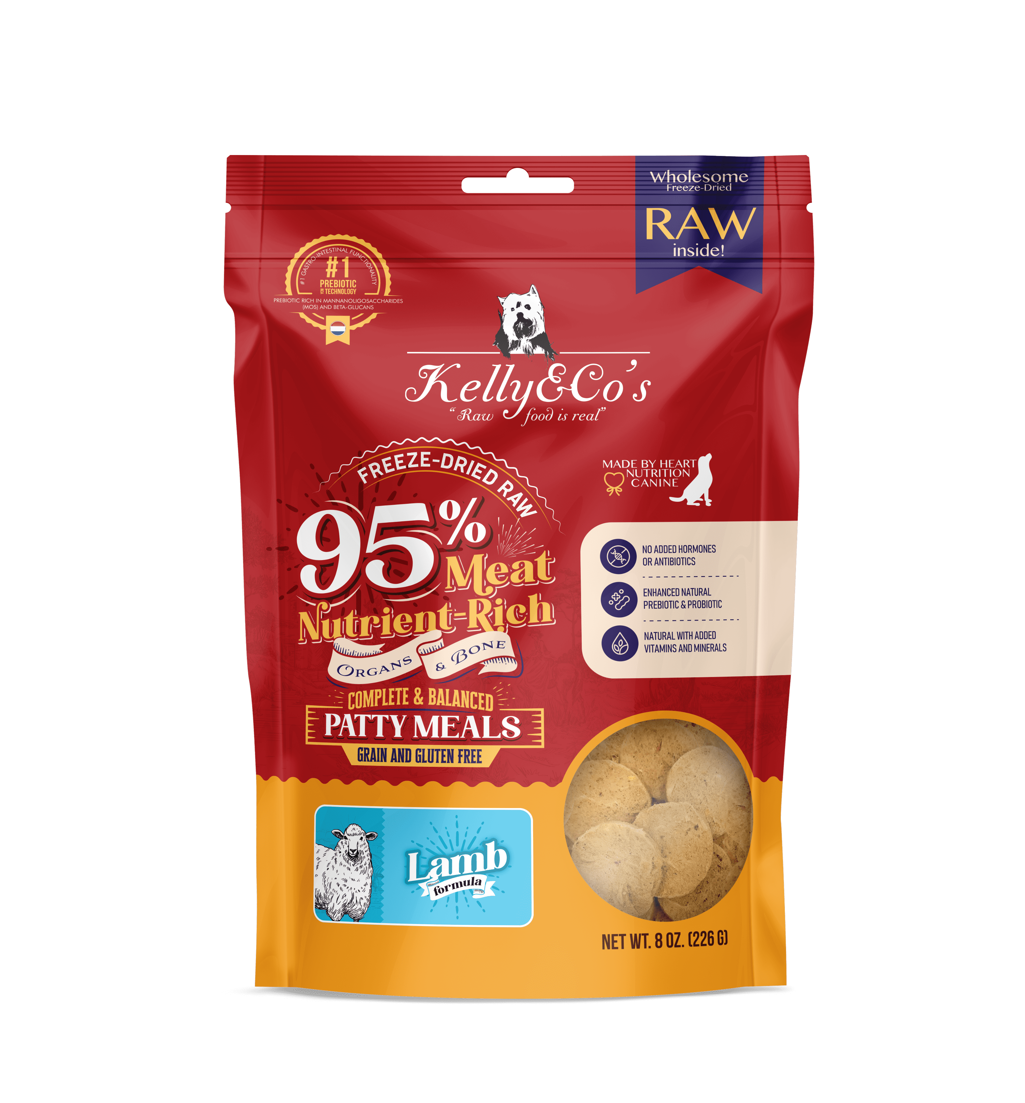 Kelly & Co’s Canine Patty Meals Lamb Formula