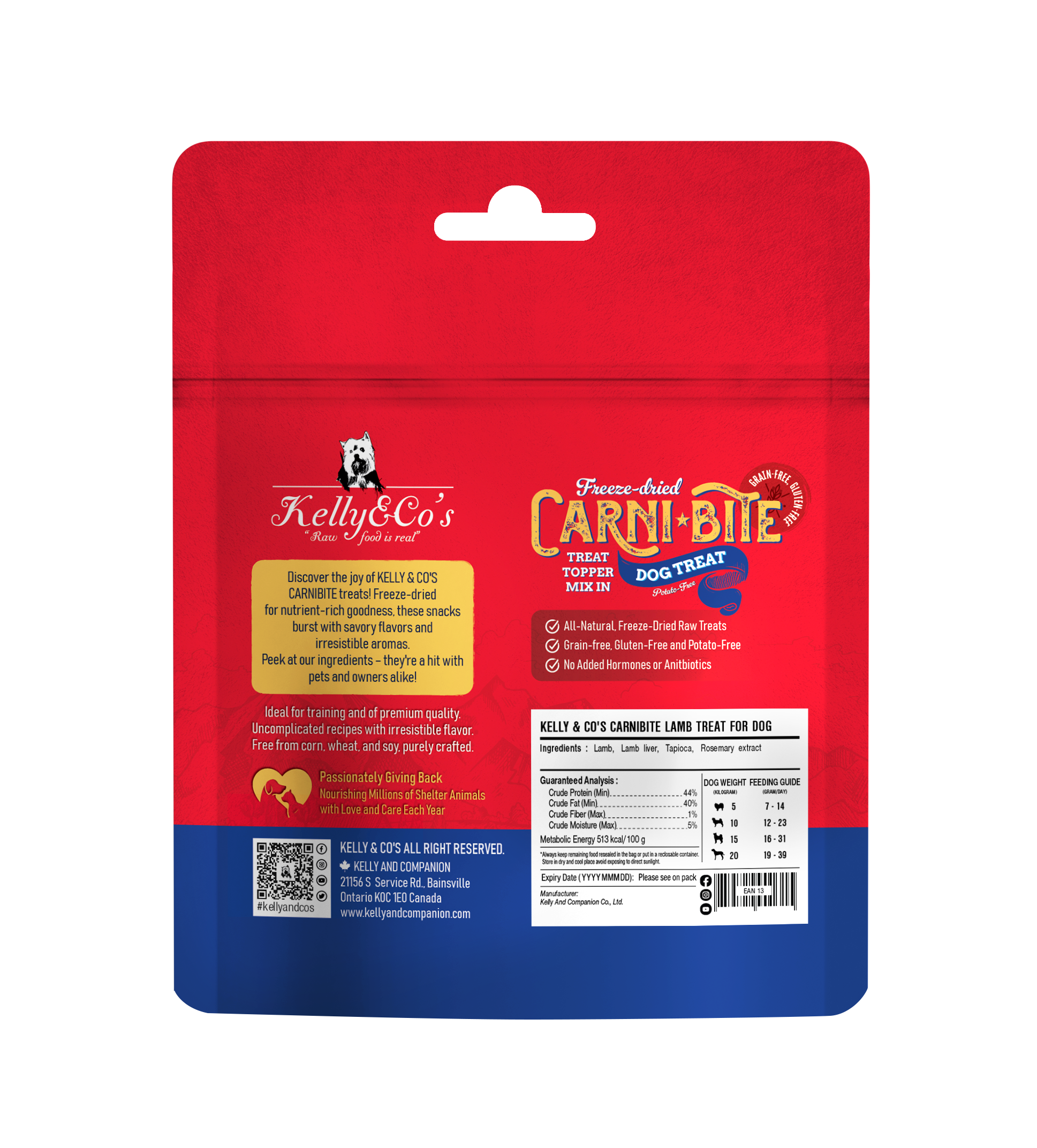 Kelly & Co's Freeze Dried Carnibite Lamb Treat