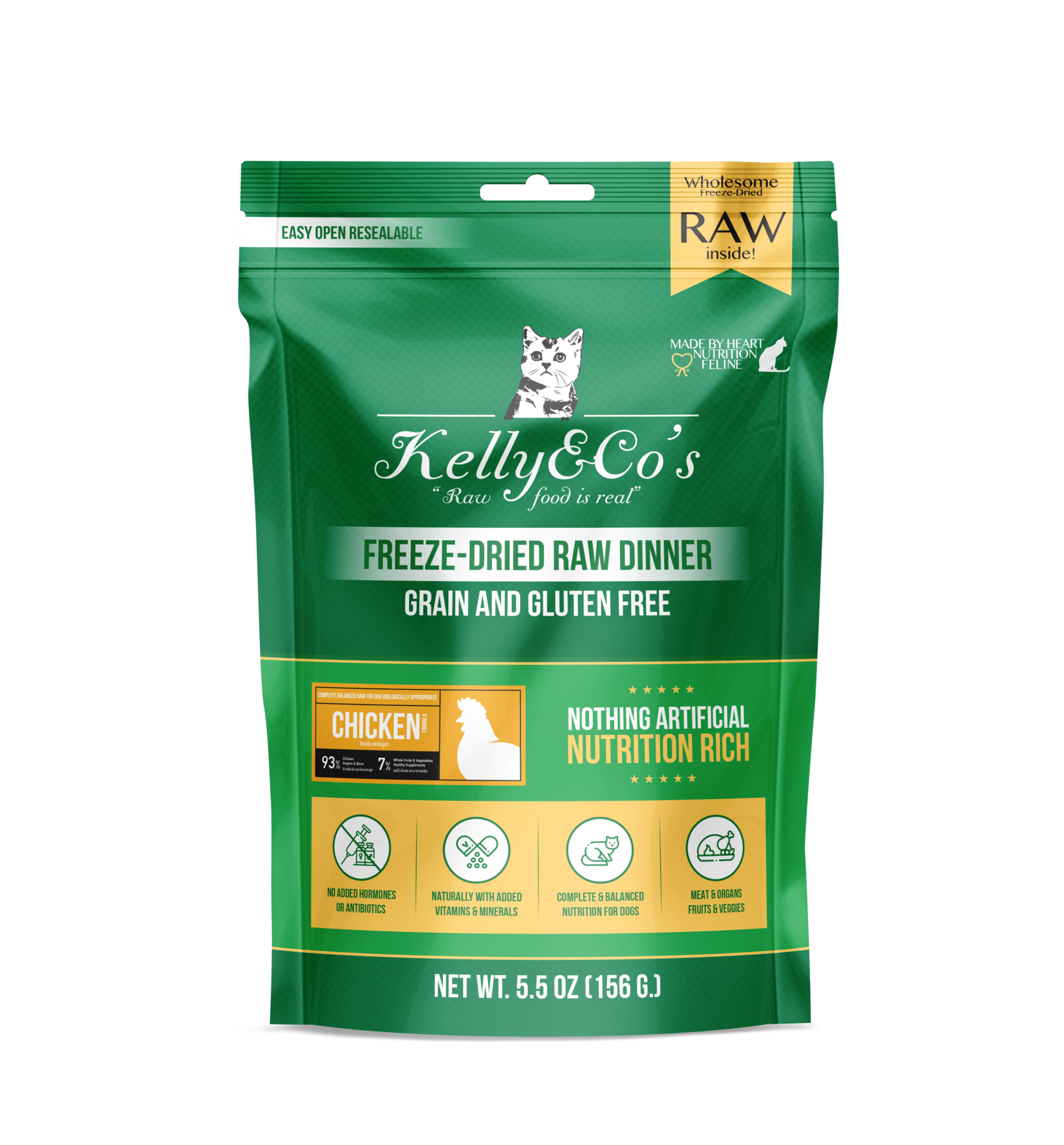 Kelly & Co's Freeze Dried Raw Dinner Chicken Formula