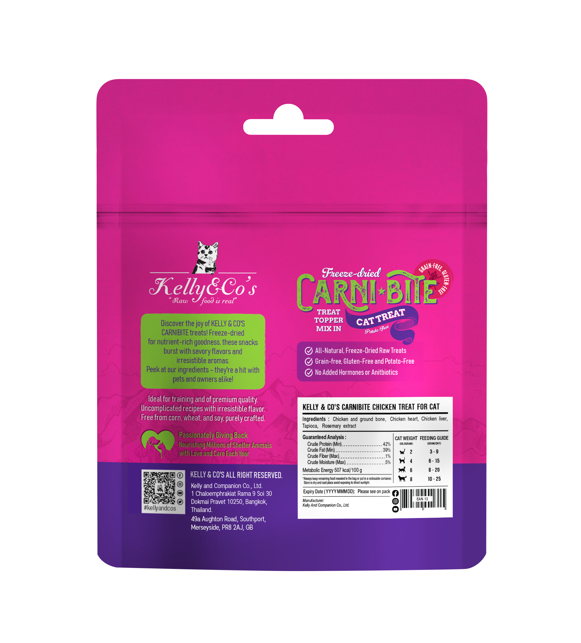 Kelly & Co's Freeze Dried Carnibite Chicken Treat